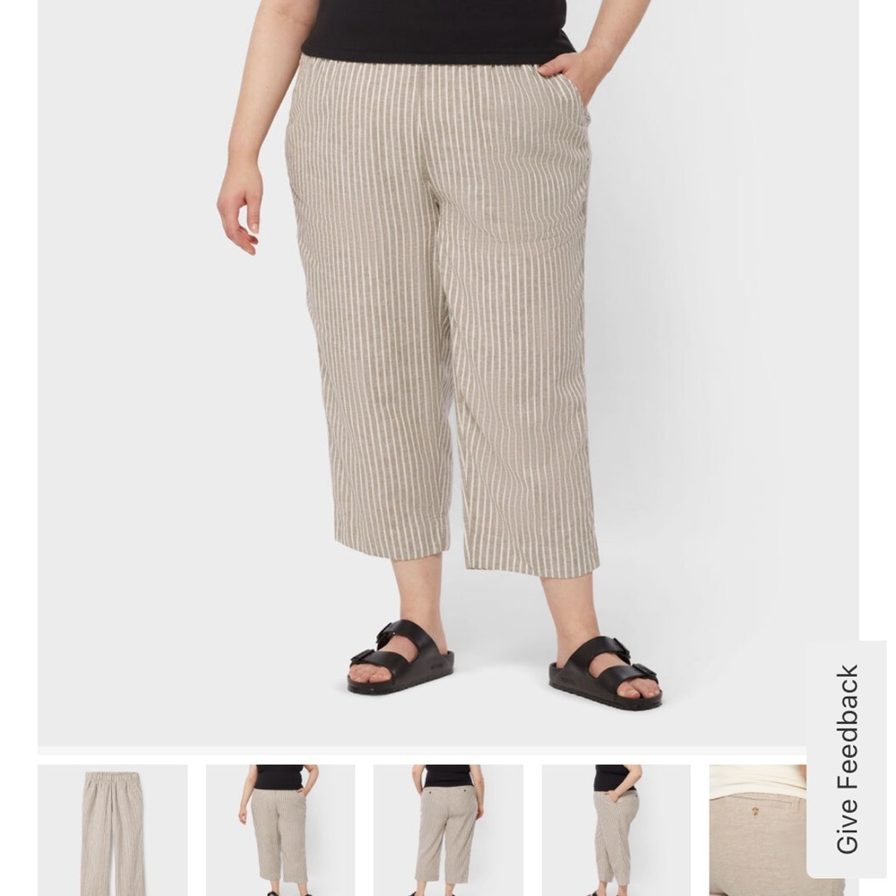 Women's Plus Overeasy Lightweight Hemp Capris